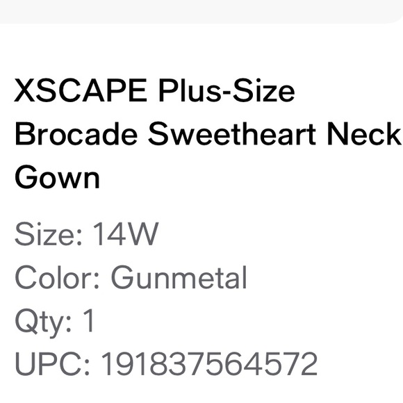 Xscape Metallic Gray Off-Shoulder High-Low Ruffle Gown - Picture 5 of 16